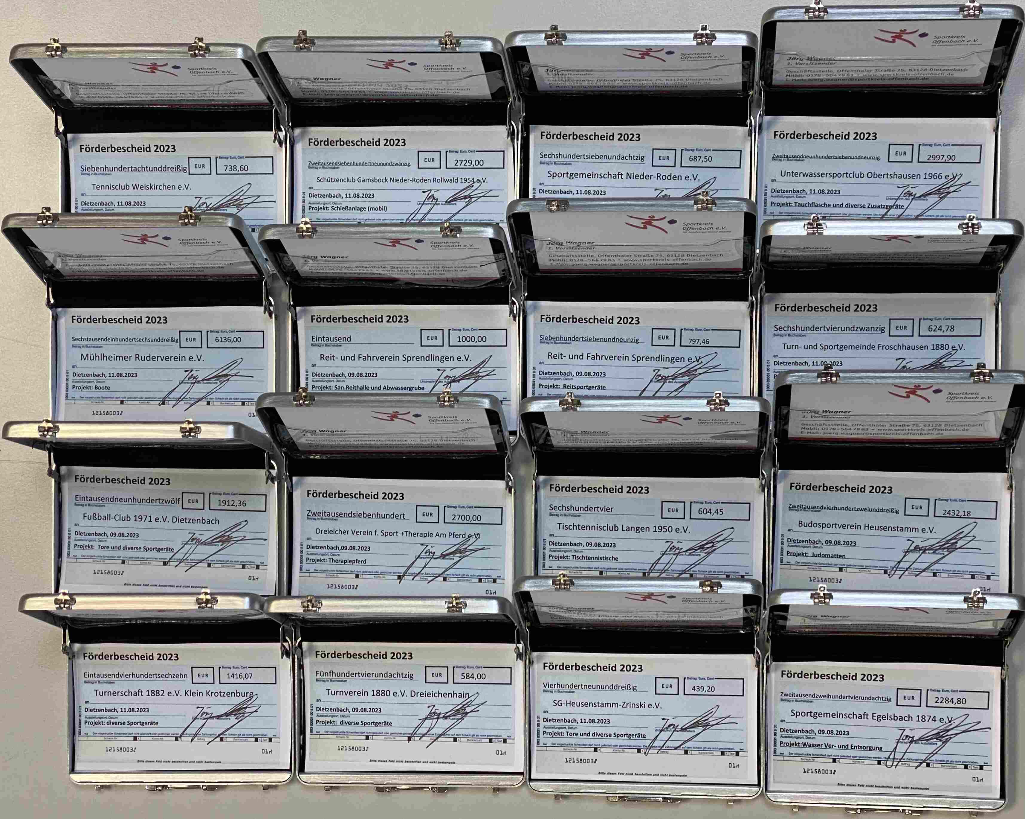 Förderbescheid-Übergabe 4. Quartal