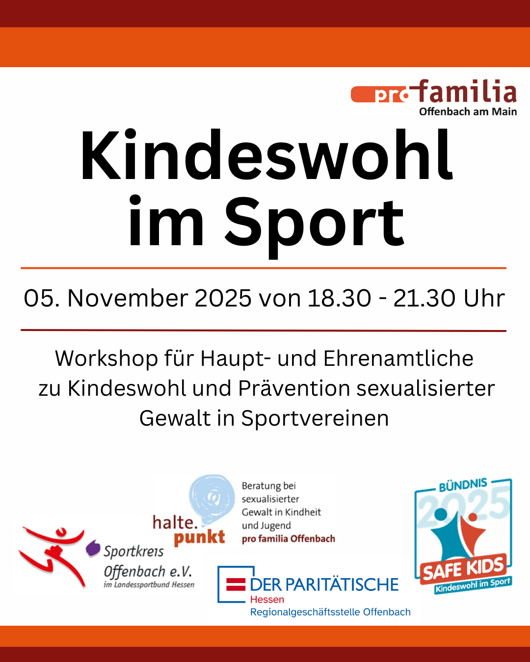 Workshop: Kindeswohl im Sport